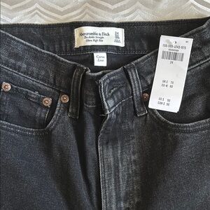 Abercrombie & Fitch Dark Wash Ultra High Rise Jeans